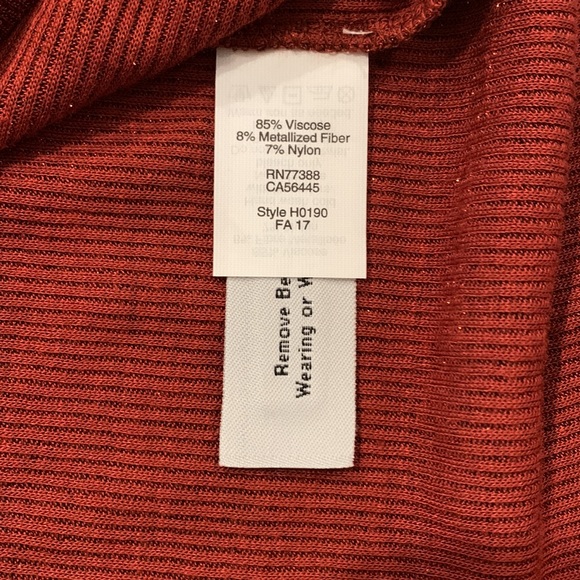 NWT Madewell metallic ruffle tank top size medium - Picture 4 of 5